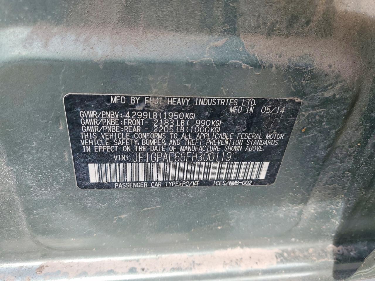 2014 SUBARU IMPREZA PREMIUM photo 12