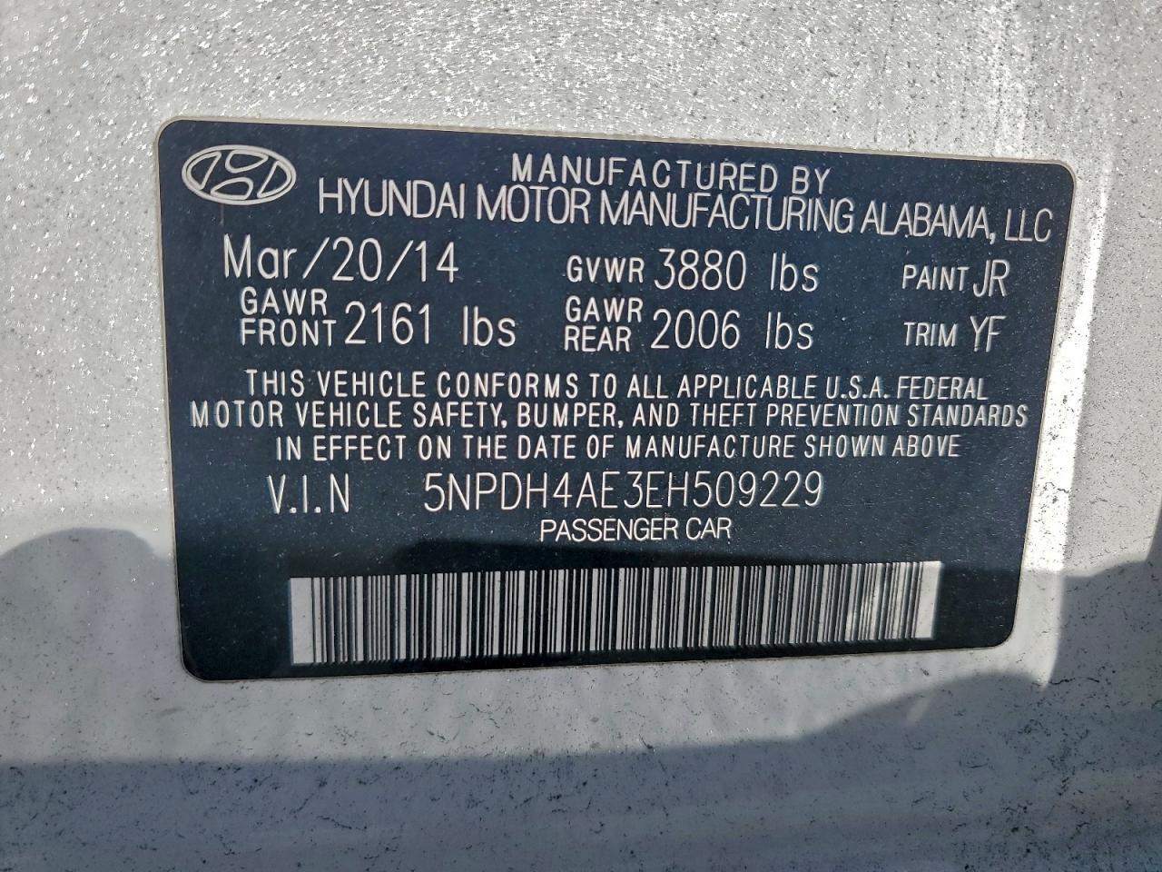 2014 HYUNDAI ELANTRA SE photo 12