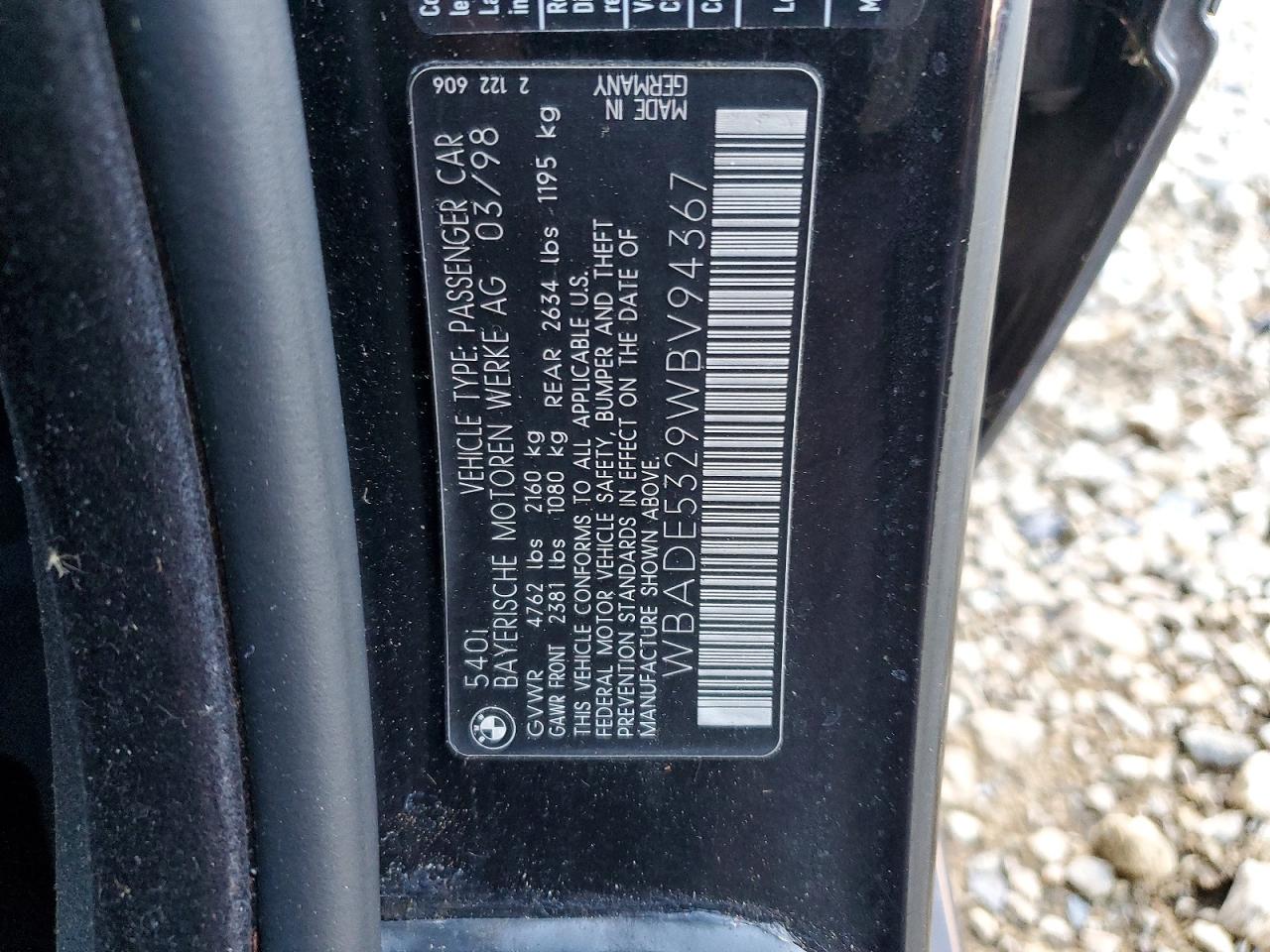 1998 BMW 5 SERIES photo 12