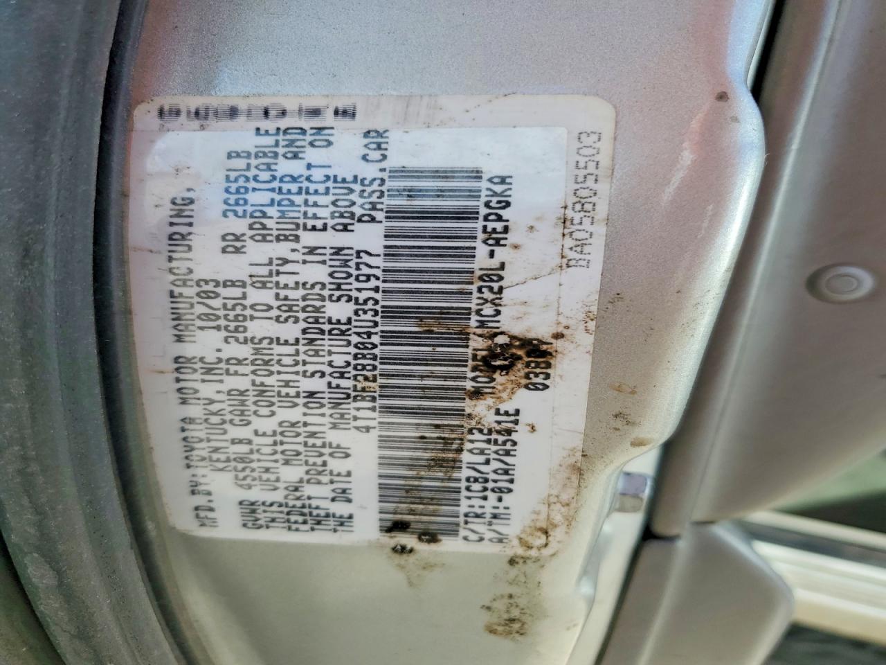 2004 TOYOTA AVALON XL photo 23