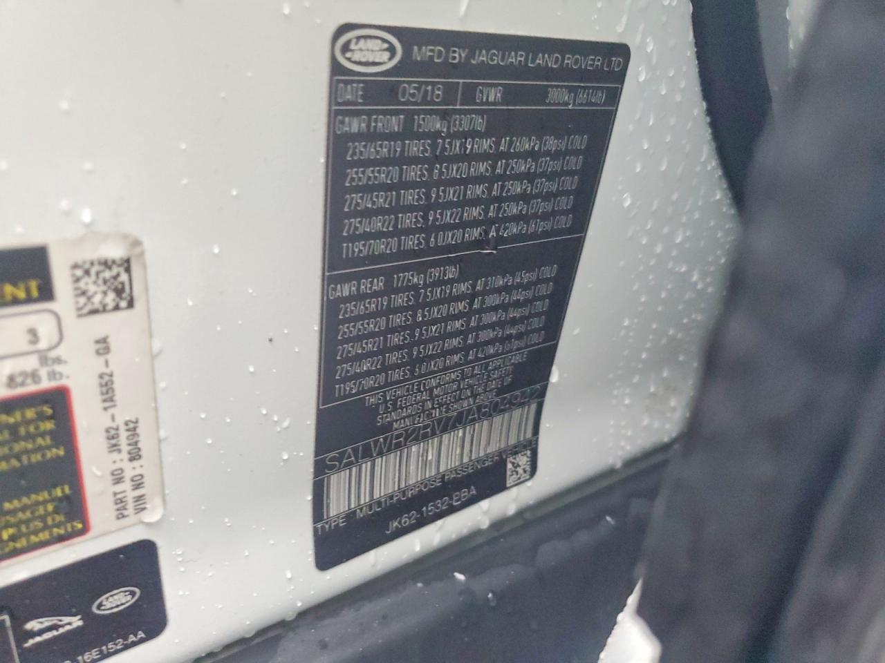 2018 LAND ROVER RANGE ROVER SPORT HSE photo 14