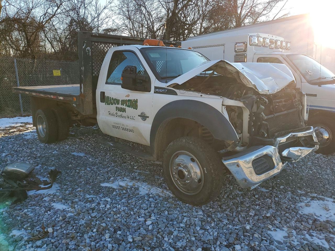 2012 FORD F550 SUPER DUTY FLATBED TRUCK photo 4