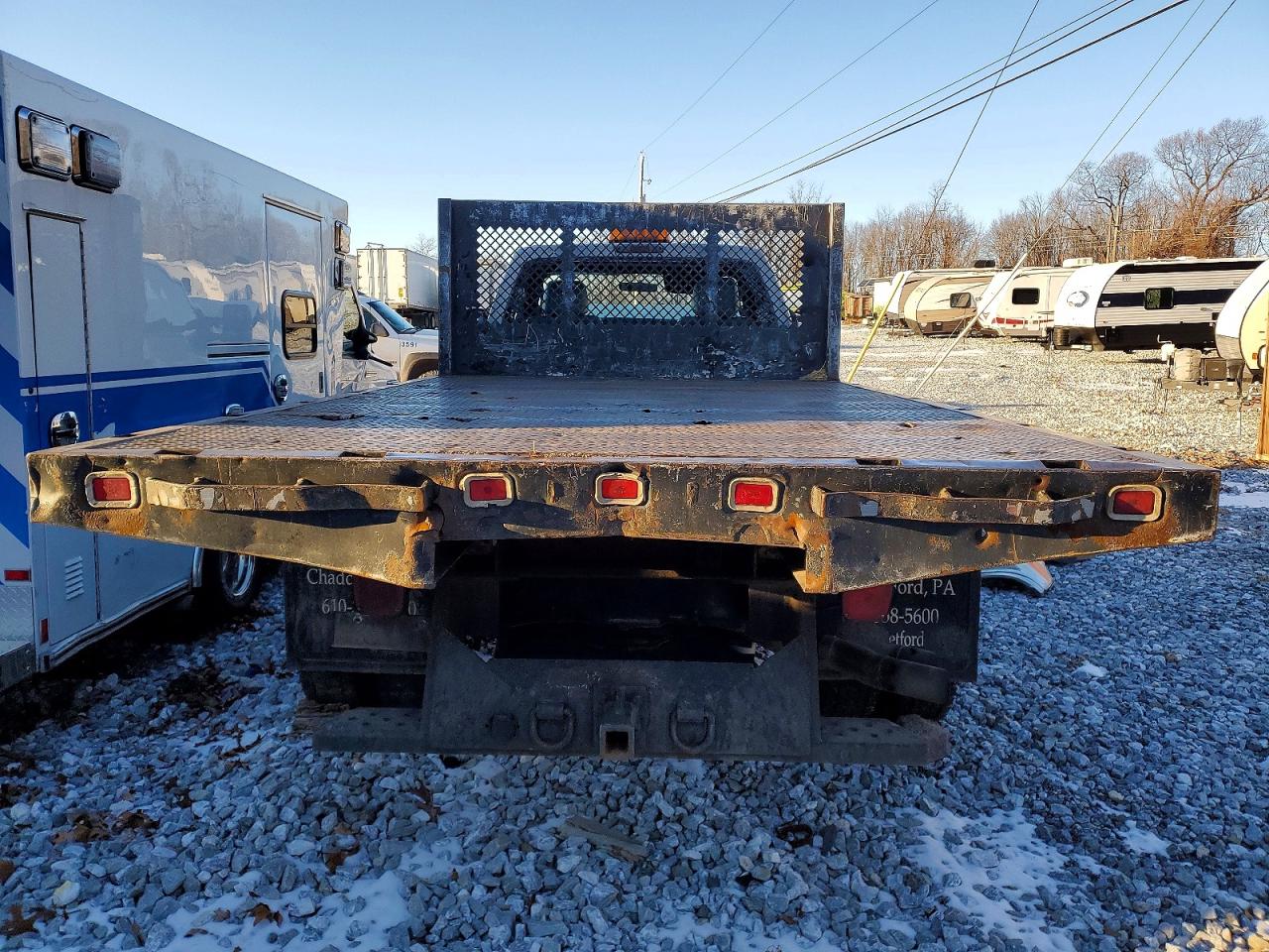 2012 FORD F550 SUPER DUTY FLATBED TRUCK photo 6