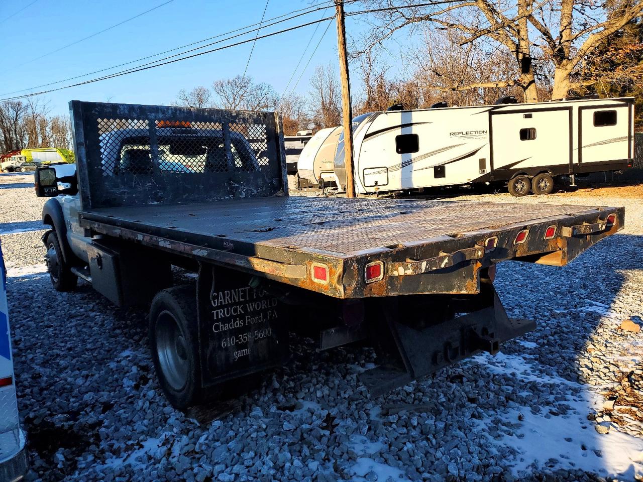 2012 FORD F550 SUPER DUTY FLATBED TRUCK photo 2