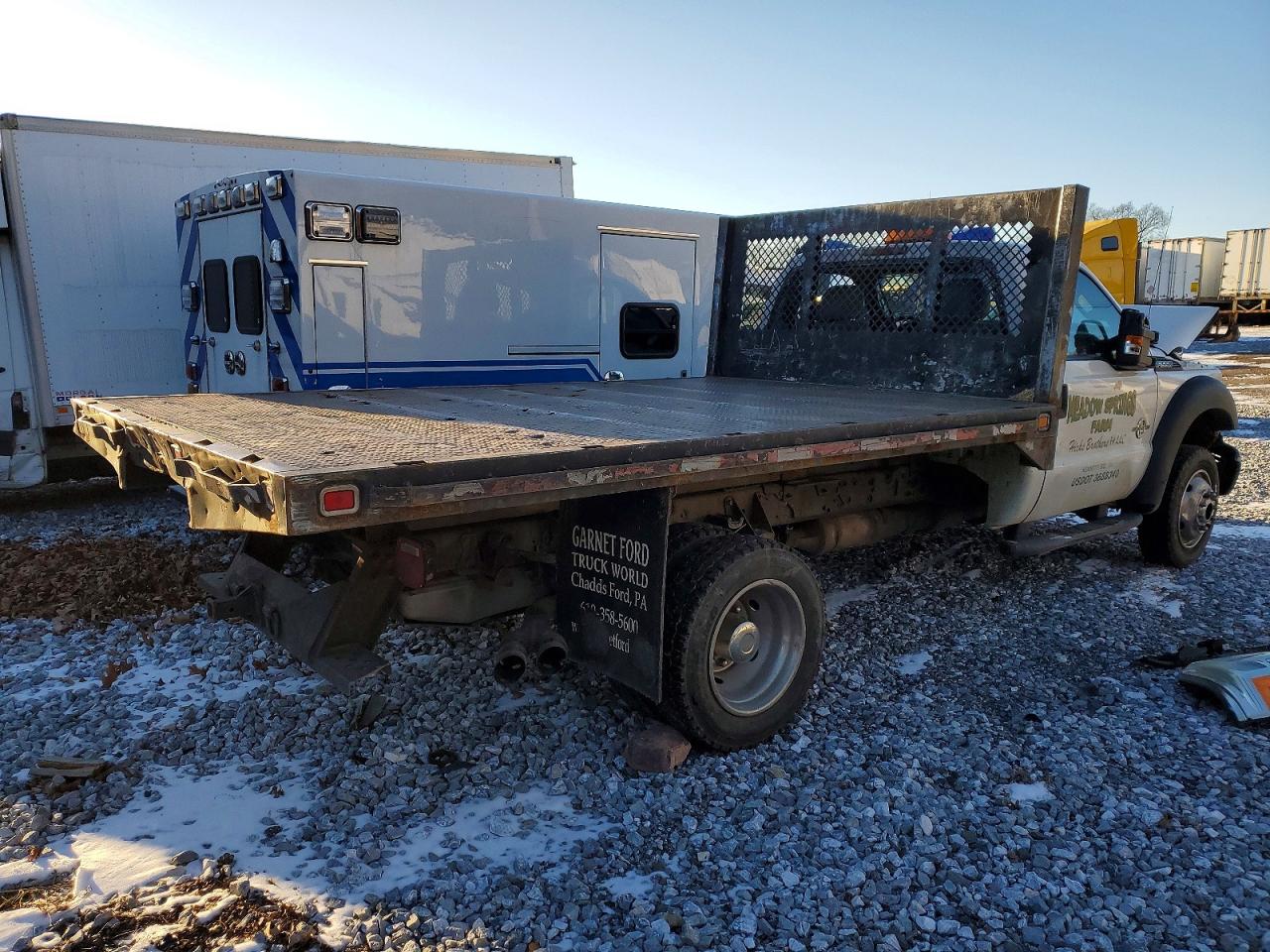 2012 FORD F550 SUPER DUTY FLATBED TRUCK photo 3