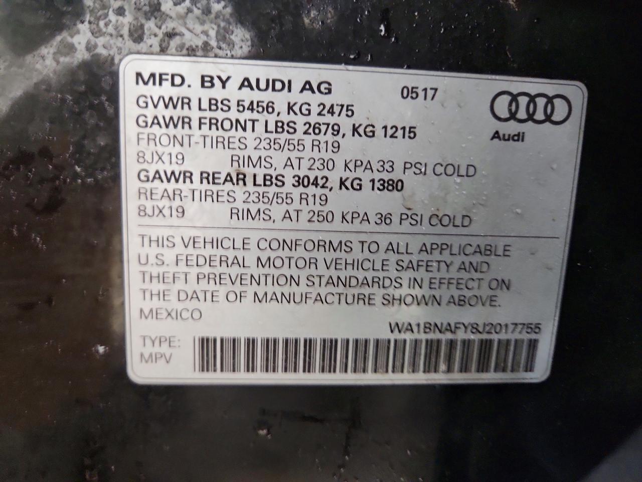 2018 AUDI Q5 PREMIUM PLUS photo 13