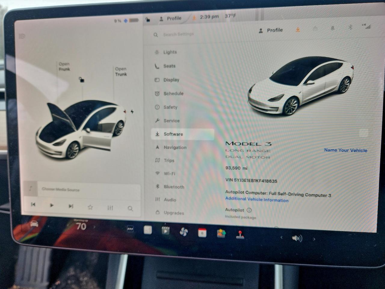 2019 TESLA MODEL 3 photo 9
