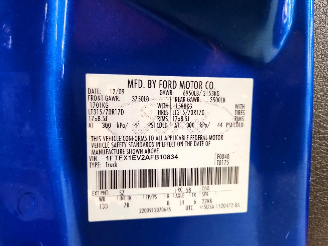 2010 FORD F150 SUPER CAB photo 12