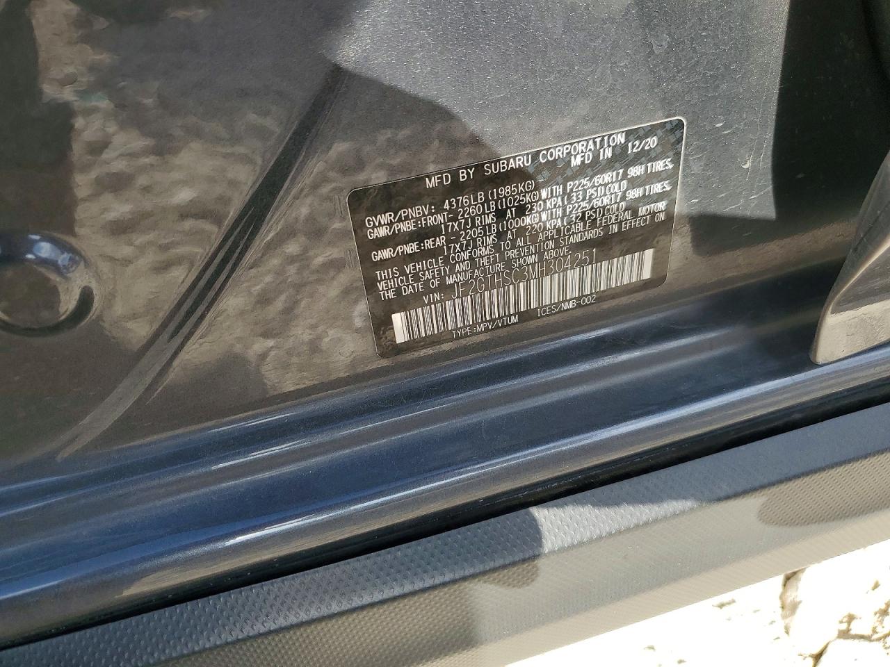 2021 SUBARU CROSSTREK SPORT photo 12