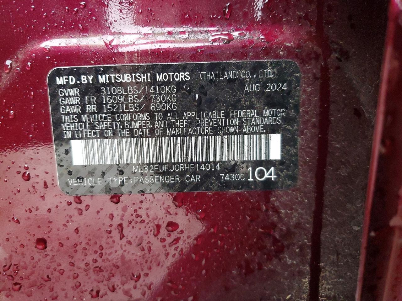 2024 MITSUBISHI MIRAGE G4 ES photo 12