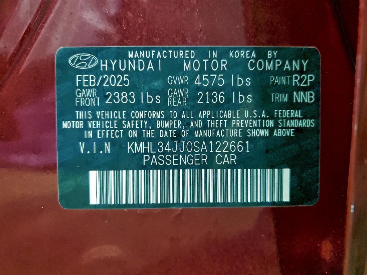2025 HYUNDAI SONATA HYBRID photo 13