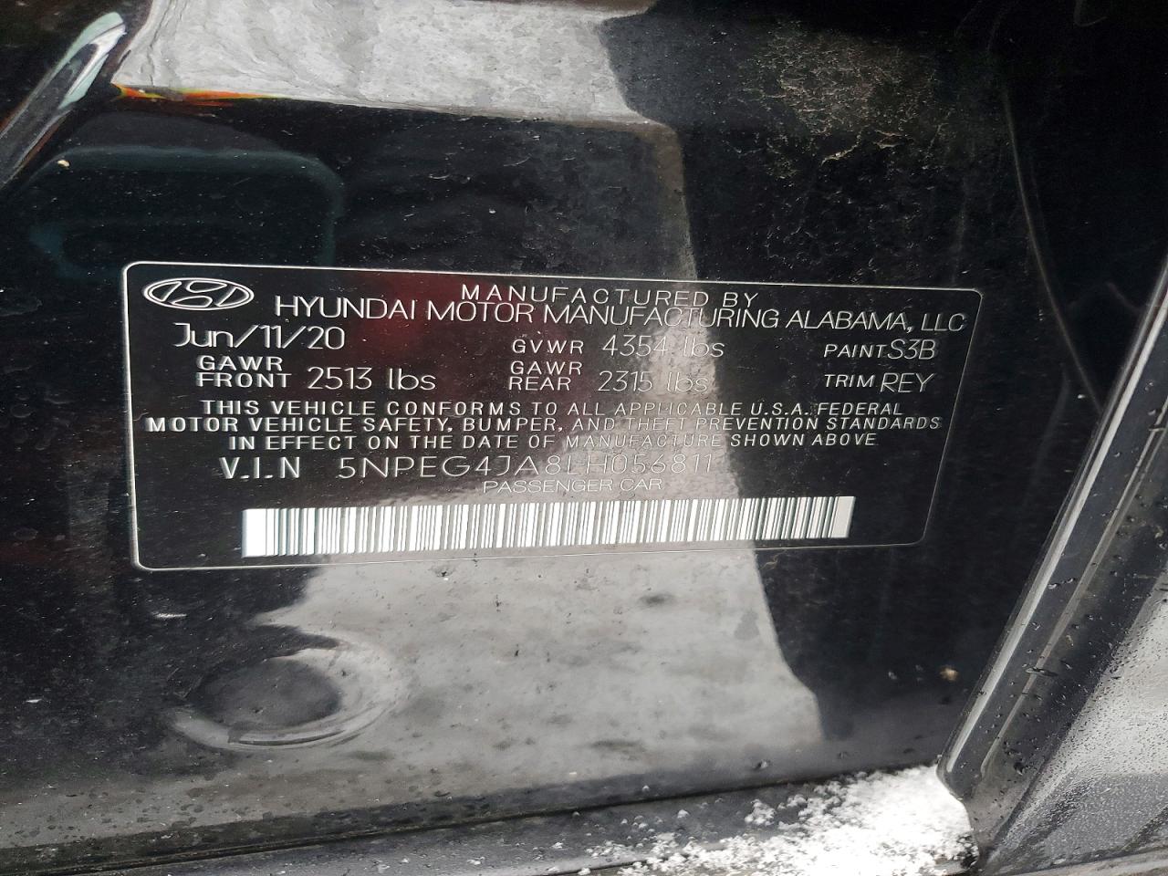 2020 HYUNDAI SONATA SE photo 12