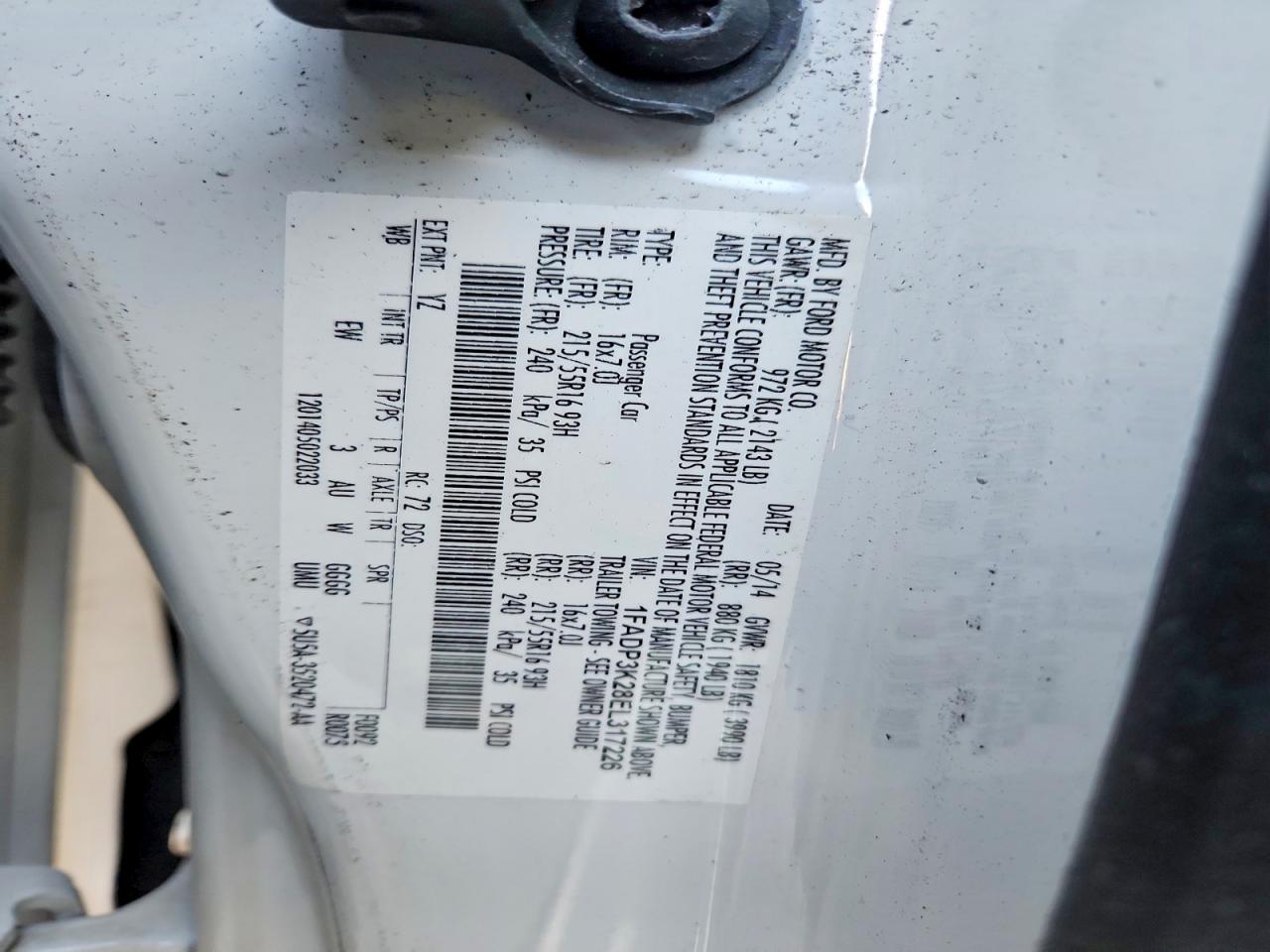 2014 FORD FOCUS SE photo 12
