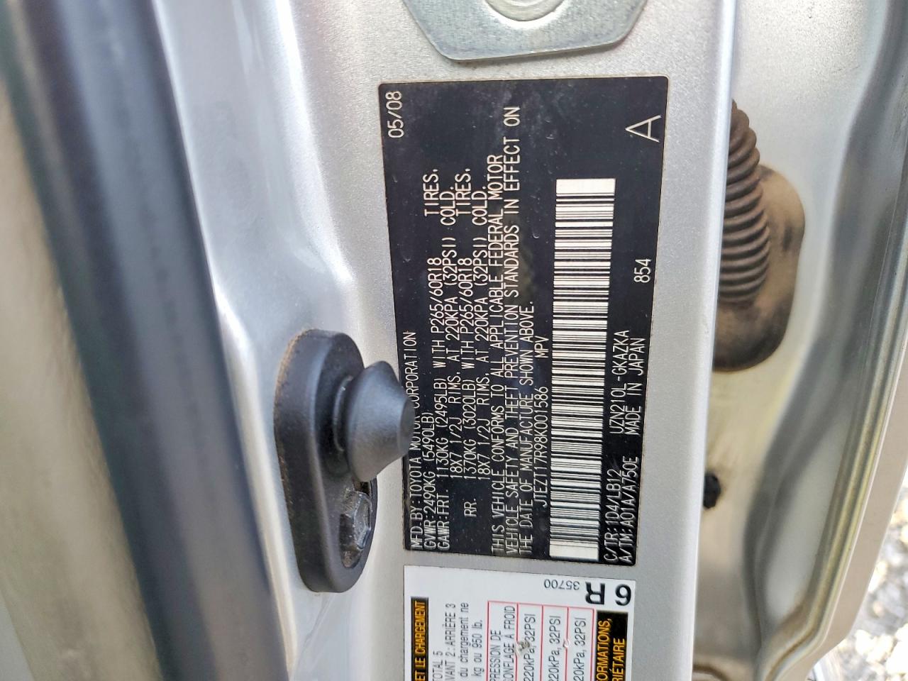 2008 TOYOTA 4RUNNER LIMITED photo 13