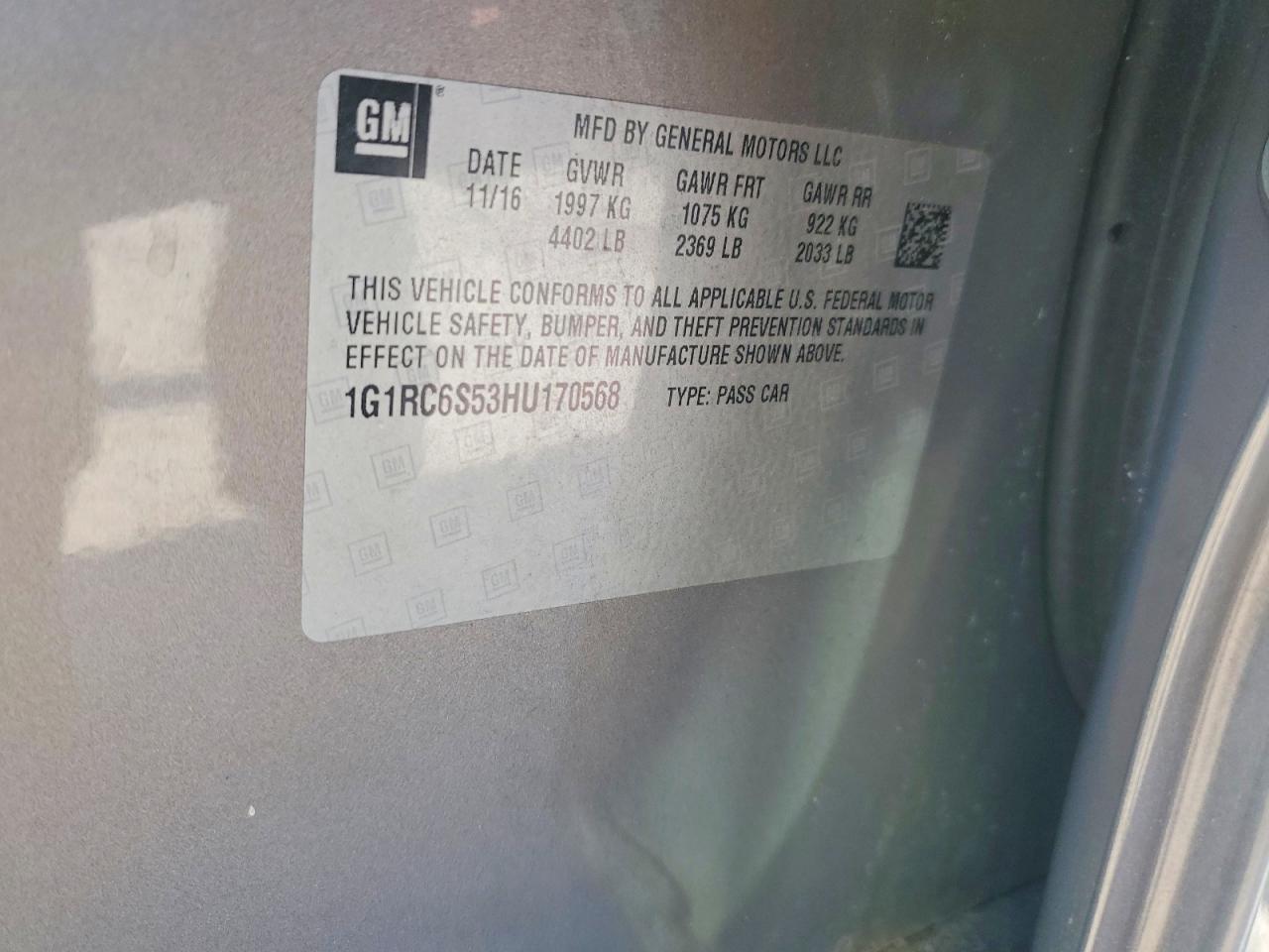 2017 CHEVROLET VOLT LT photo 13