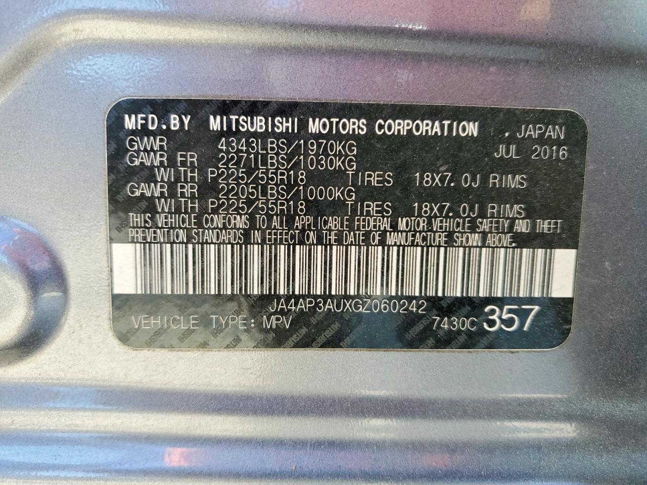 2016 MITSUBISHI OUTLANDER SPORT ES photo 13