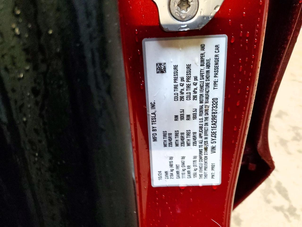 2024 TESLA MODEL 3 photo 12