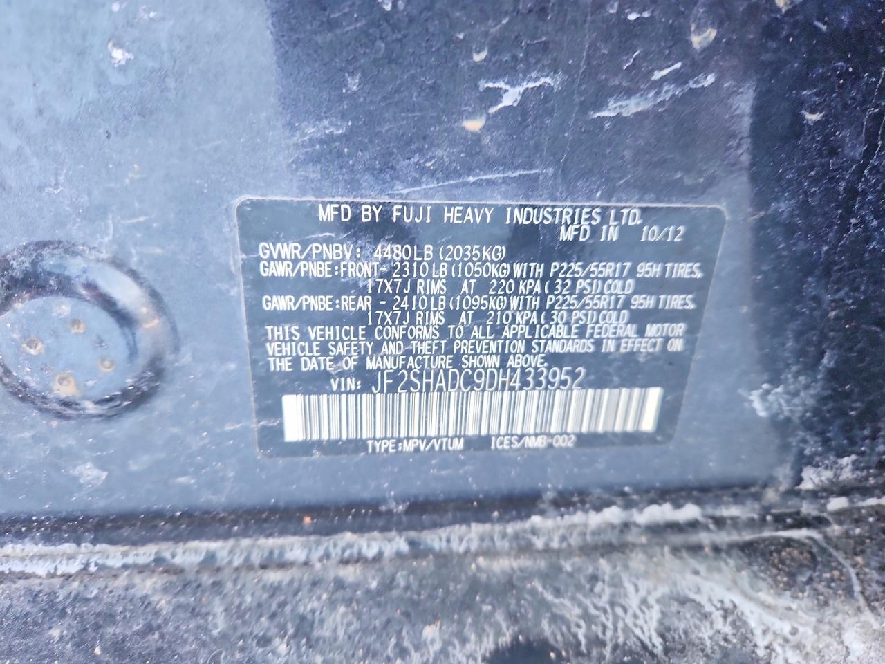 2013 SUBARU FORESTER 2.5X PREMIUM photo 34