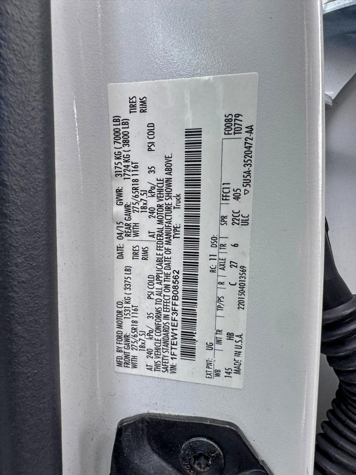 2015 FORD F150 SUPERCREW photo 12