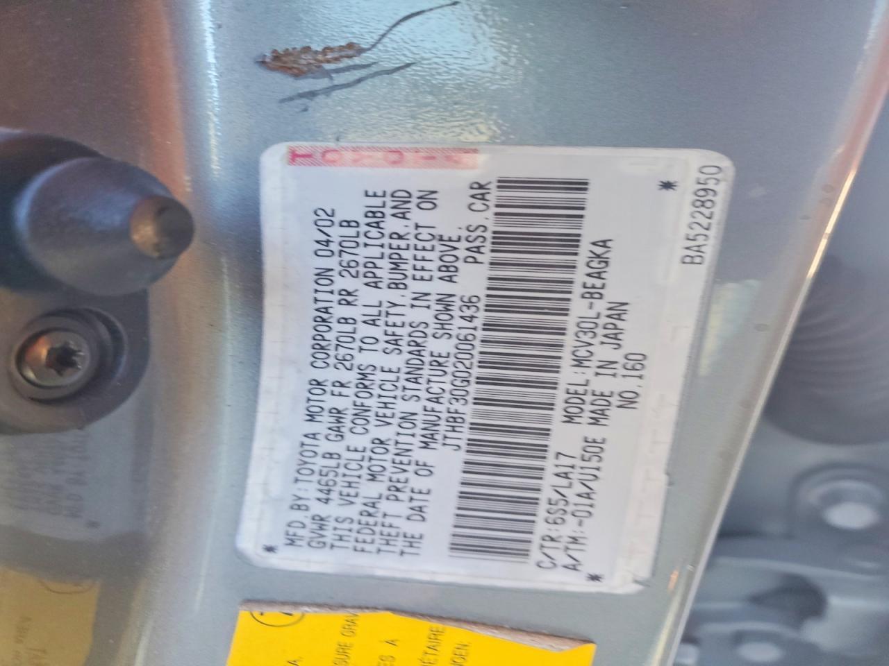 2002 LEXUS ES 300 photo 12