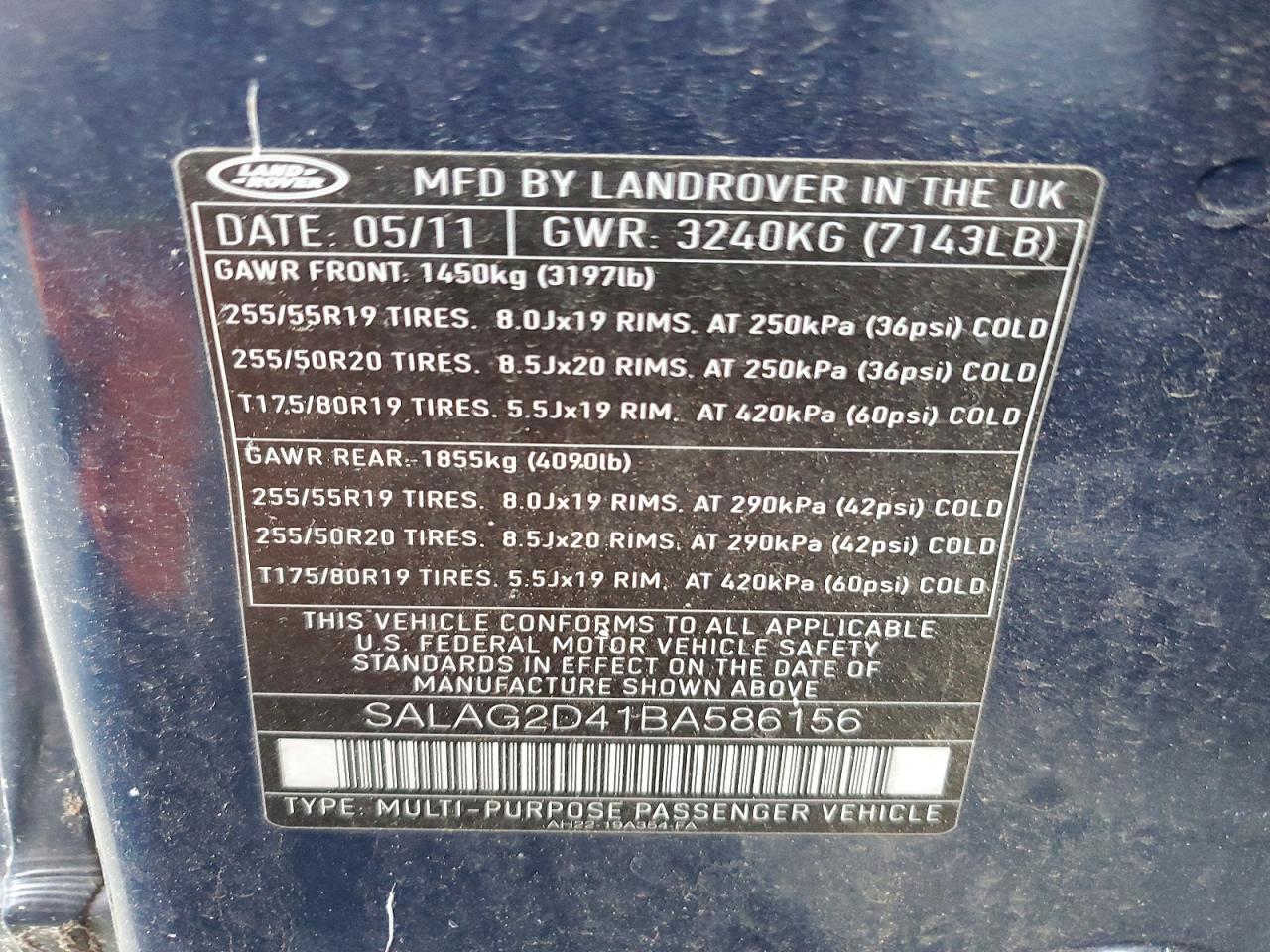 2011 LAND ROVER LR4 HSE photo 13