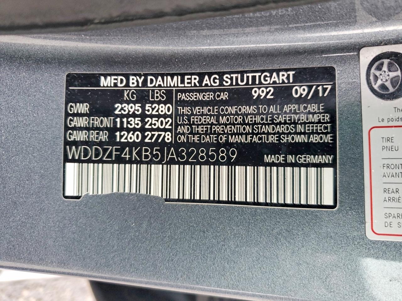 2018 MERCEDES-BENZ E 300 4MATIC photo 12