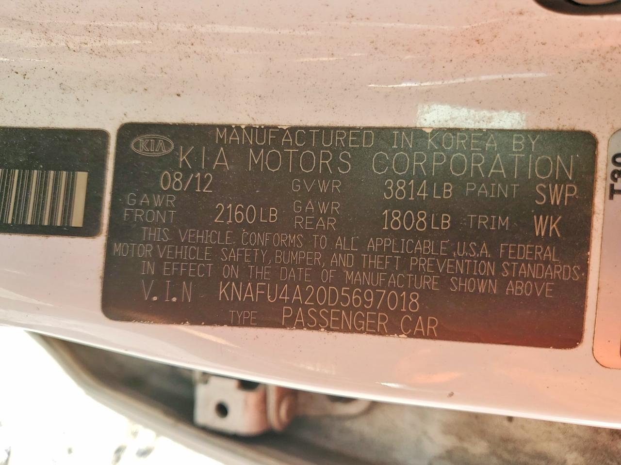 2013 KIA FORTE EX photo 12