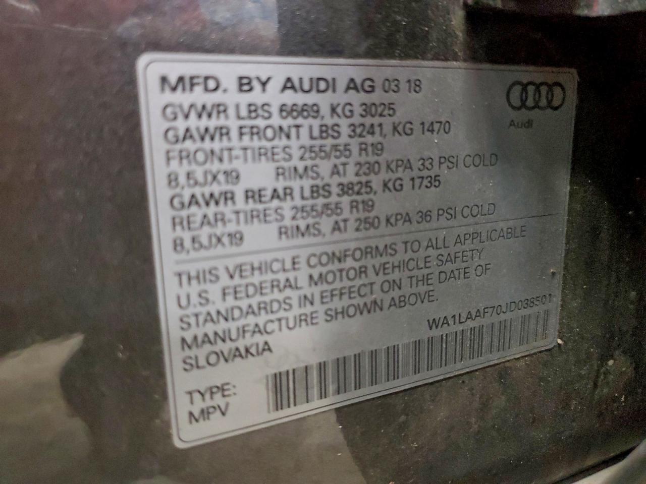 2018 AUDI Q7 PREMIUM PLUS photo 13
