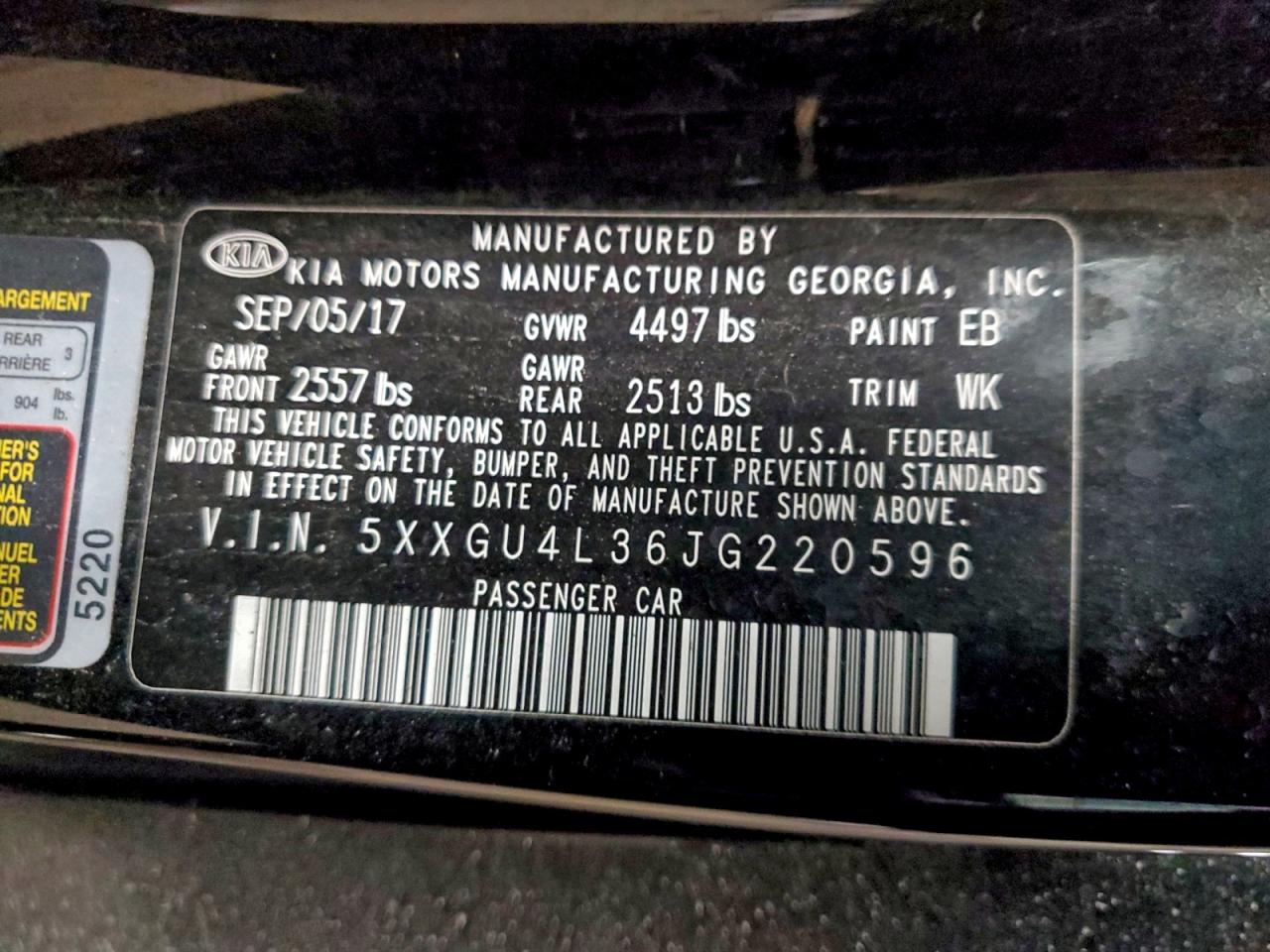 2018 KIA OPTIMA EX photo 12