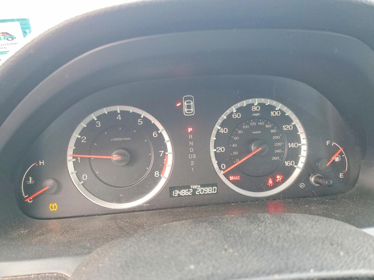 2010 HONDA ACCORD EX photo 9