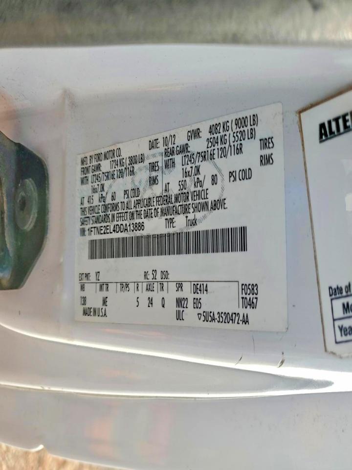 2013 FORD E250 DELIVERY VAN photo 14