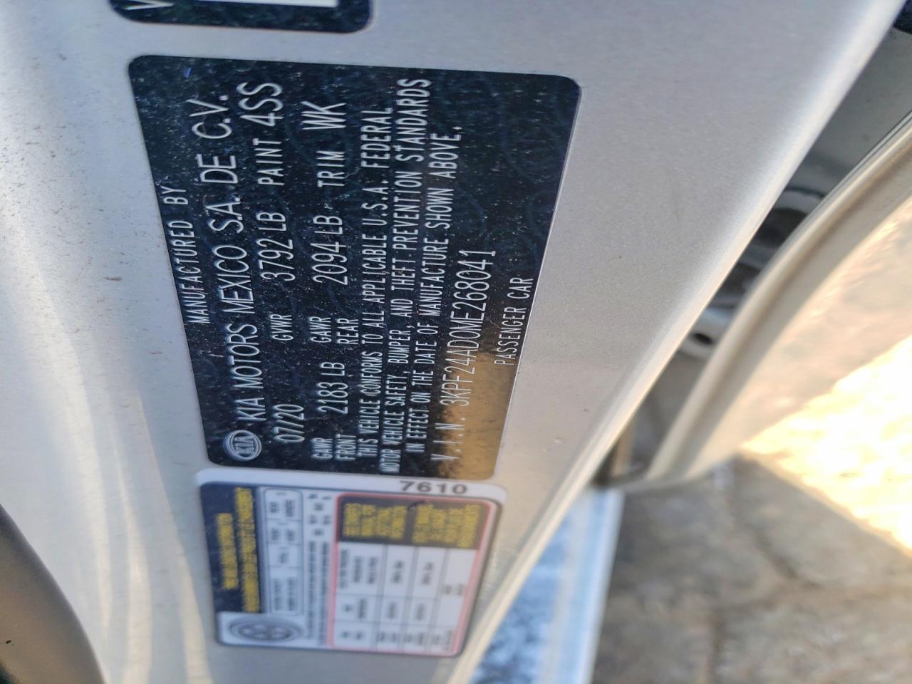2021 KIA FORTE FE photo 12