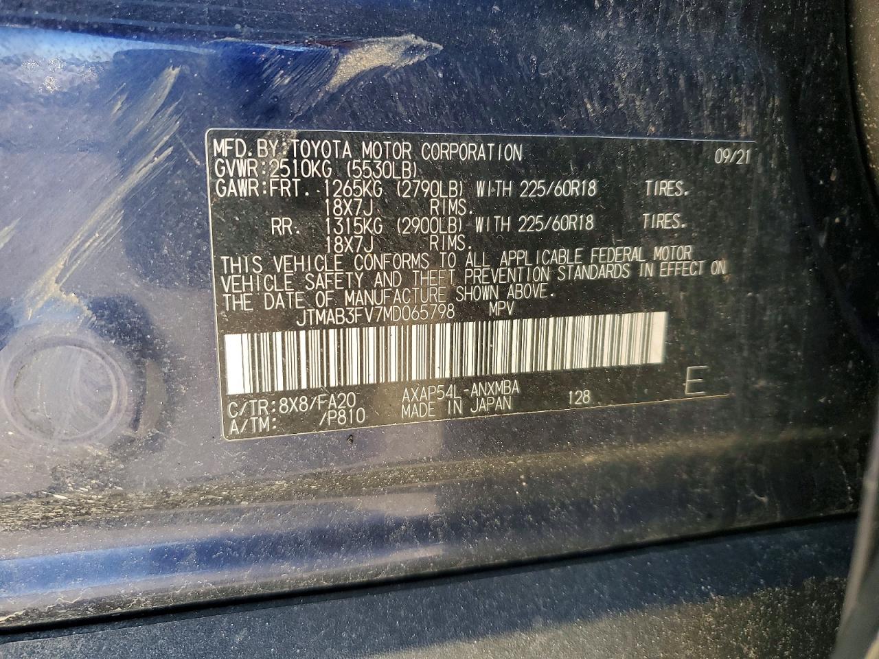 2021 TOYOTA RAV4 PRIME SE photo 13