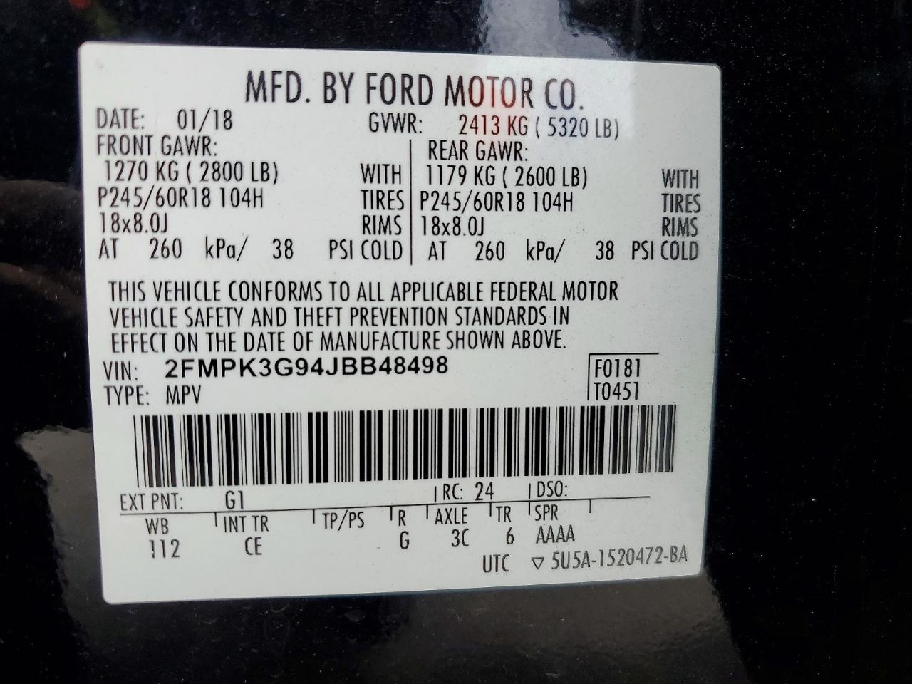 2018 FORD EDGE SE photo 13