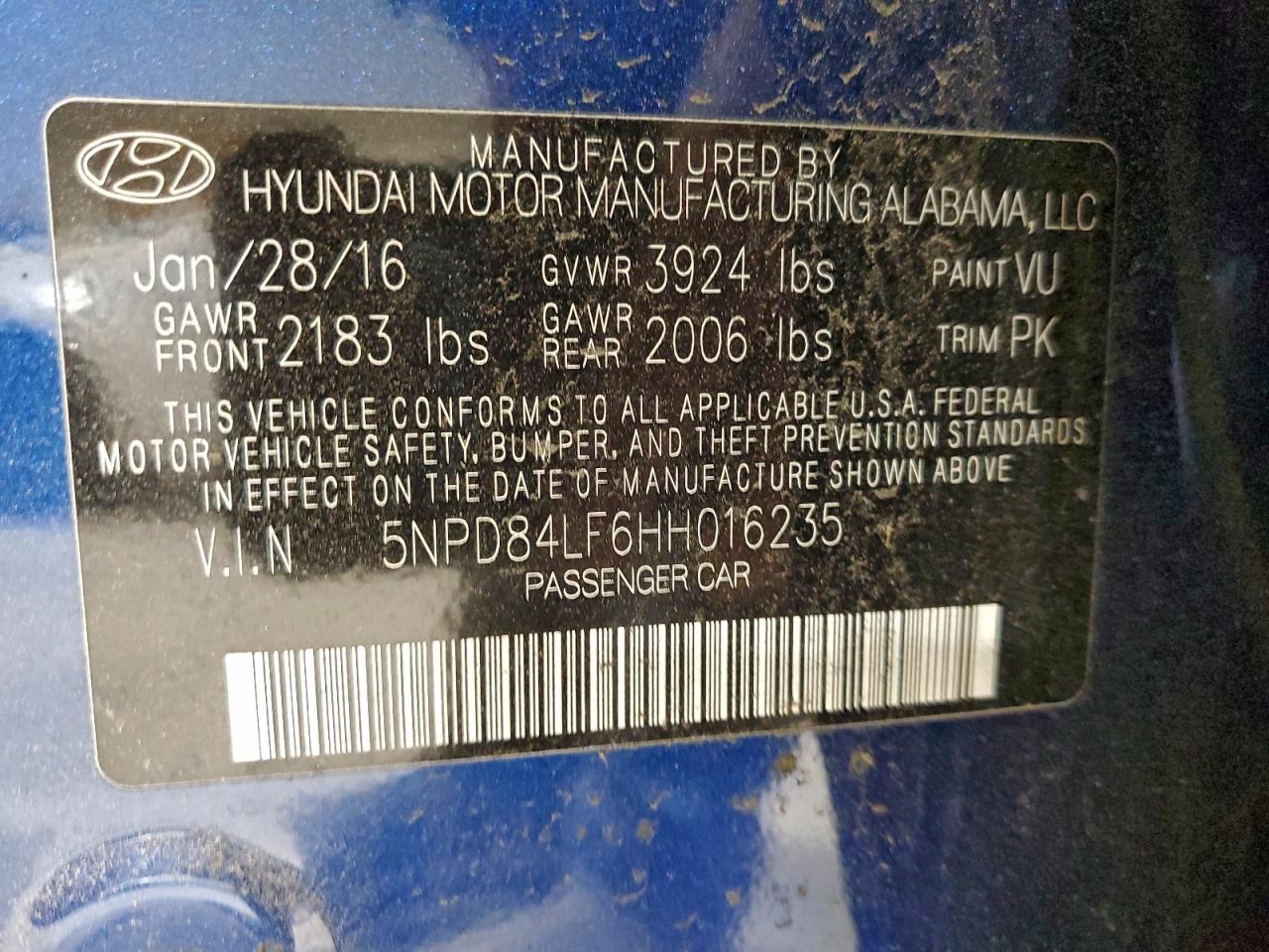 2017 HYUNDAI ELANTRA SE photo 12
