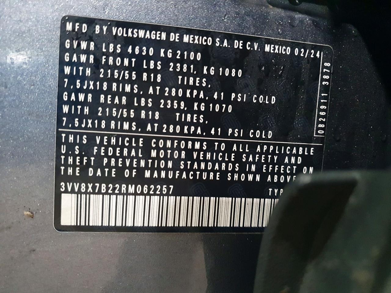 2024 VOLKSWAGEN TAOS S photo 13