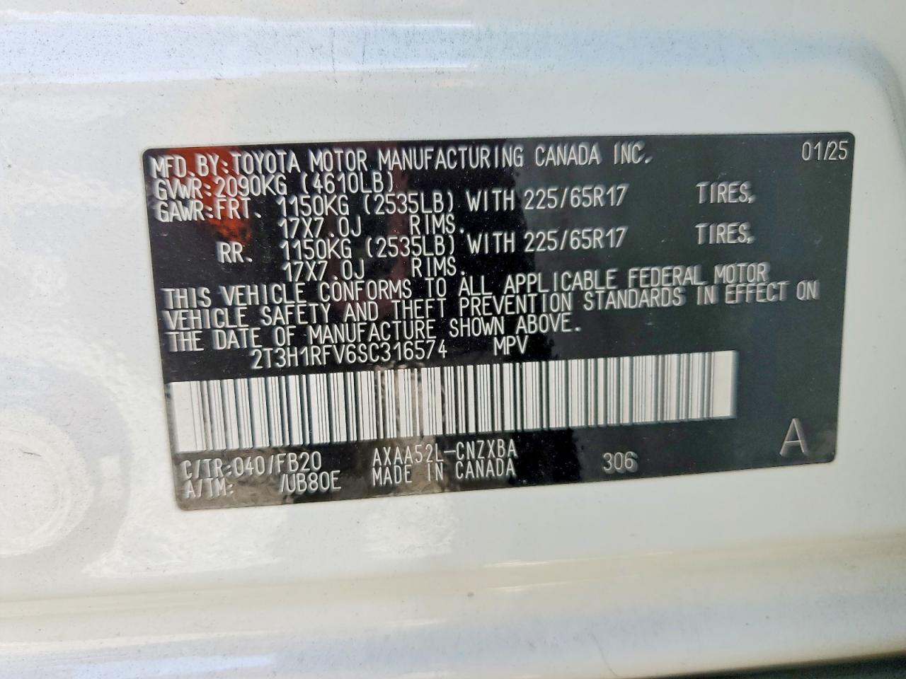 2025 TOYOTA RAV4 LE photo 13