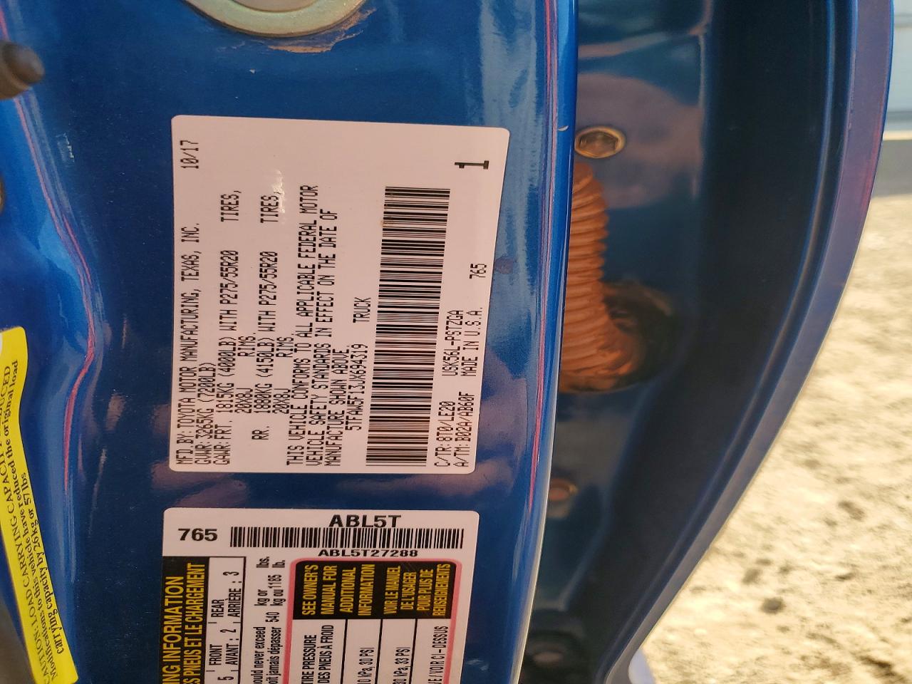 2018 TOYOTA TUNDRA CREWMAX 1794 photo 12