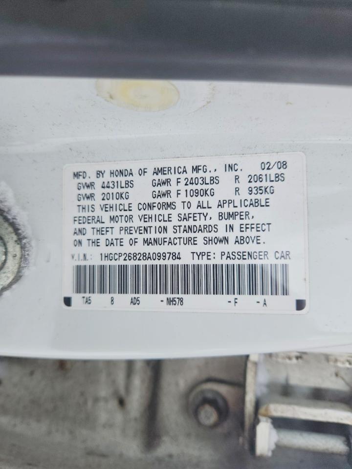 2008 HONDA ACCORD EXL photo 2