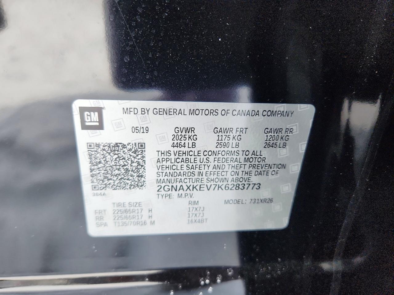 2019 CHEVROLET EQUINOX LT photo 13