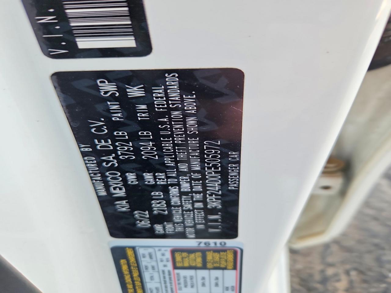 2023 KIA FORTE LXS photo 12