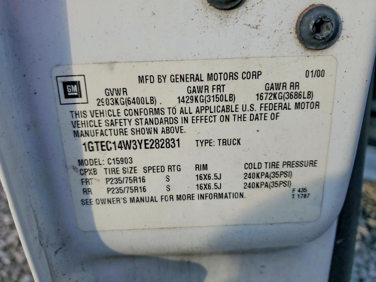 2000 GMC NEW SIERRA C1500 photo 12