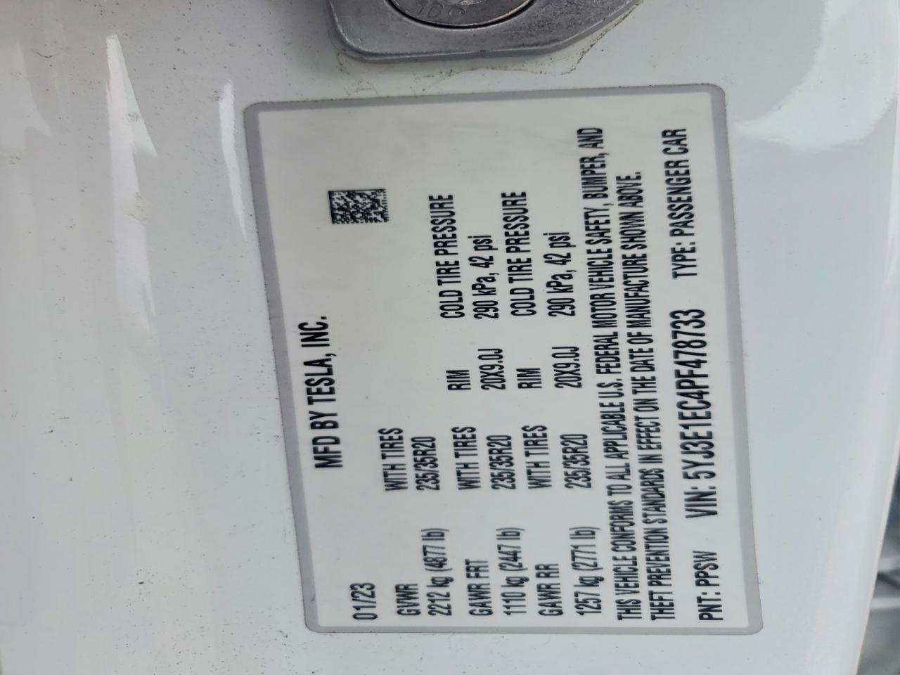 2023 TESLA MODEL 3 photo 12