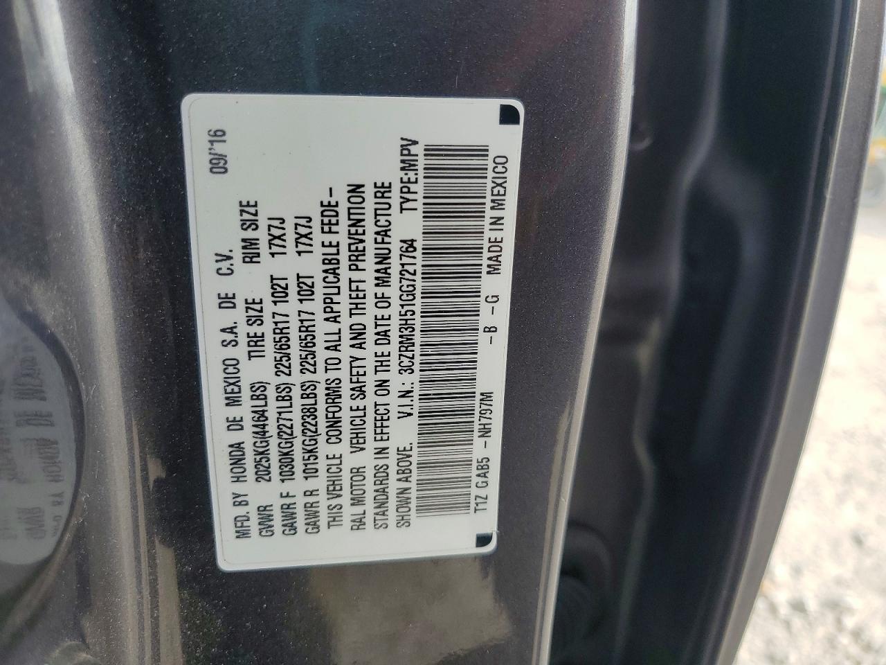 2016 HONDA CR-V EX photo 13
