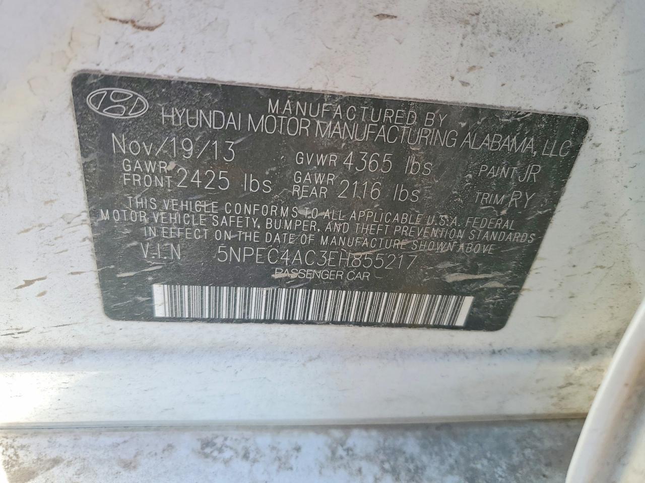 2014 HYUNDAI SONATA SE photo 12