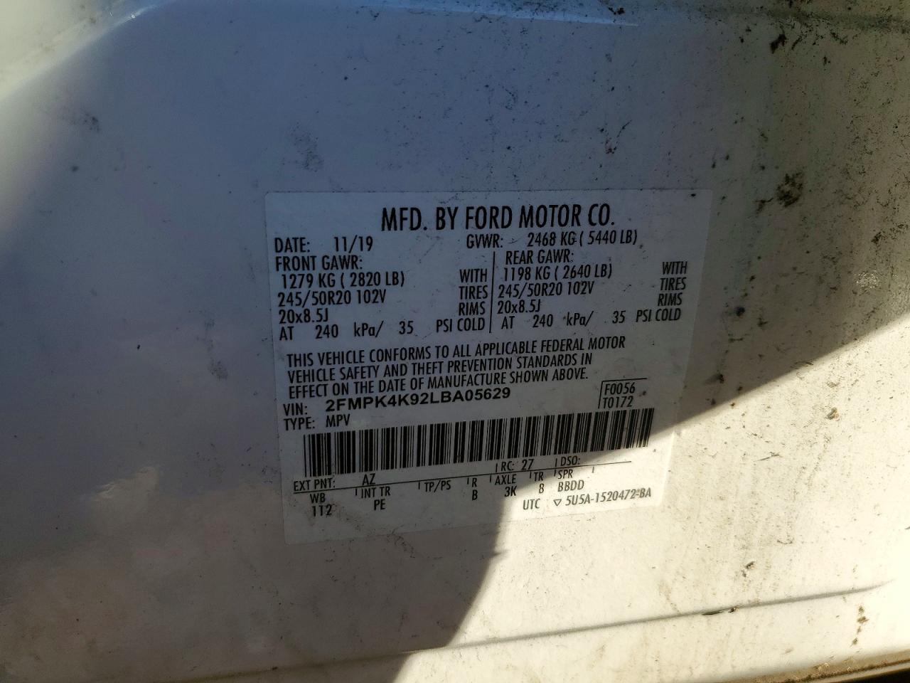 2020 FORD EDGE TITANIUM photo 13
