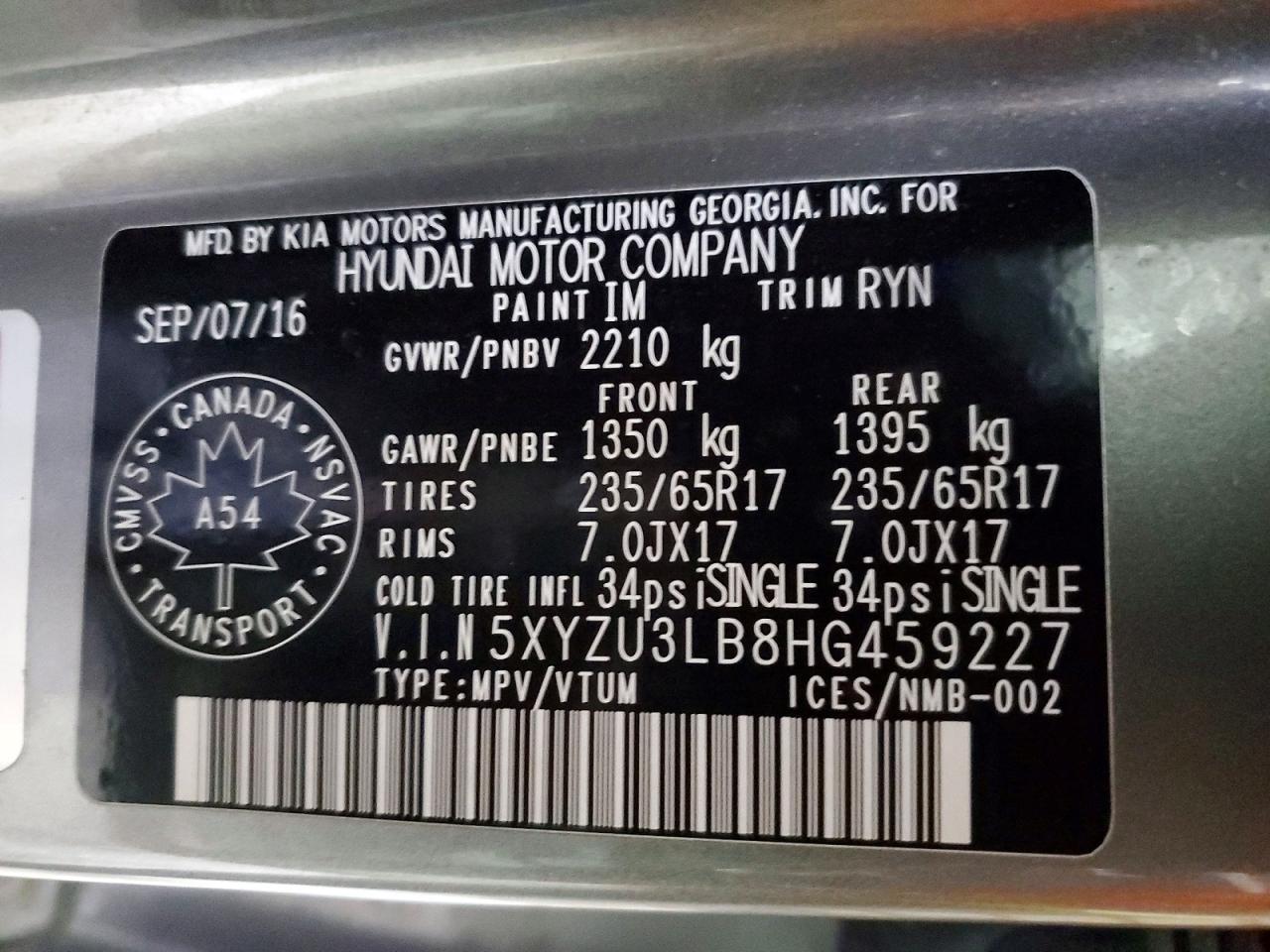 2017 HYUNDAI SANTA FE SPORT photo 13