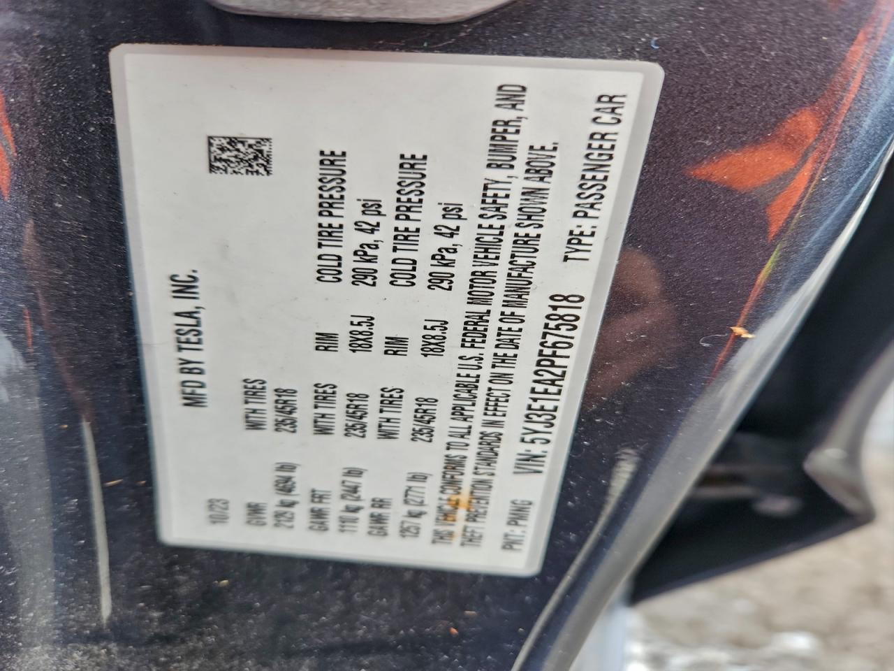 2023 TESLA MODEL 3 photo 13