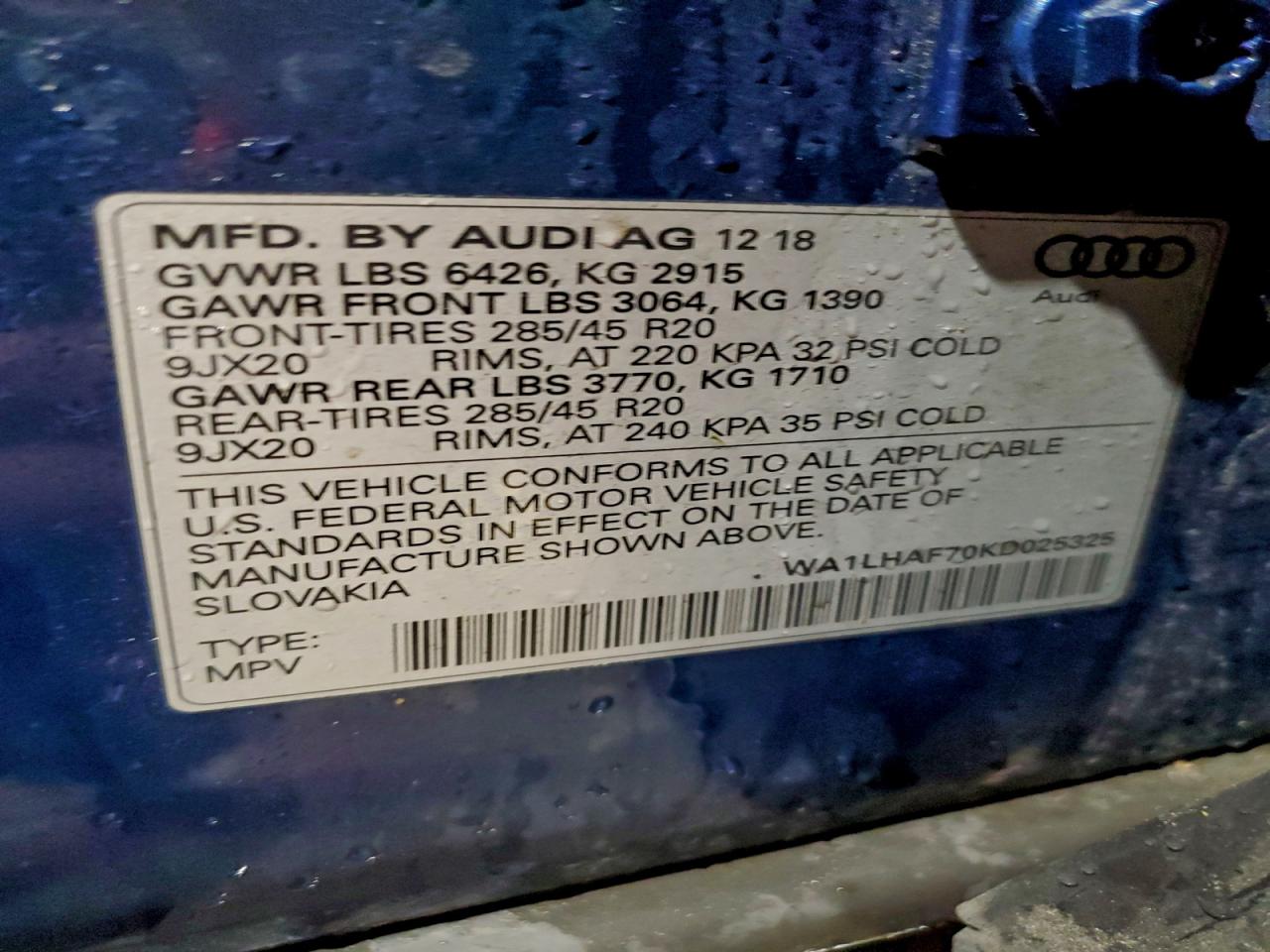 2019 AUDI Q7 PREMIUM PLUS photo 13