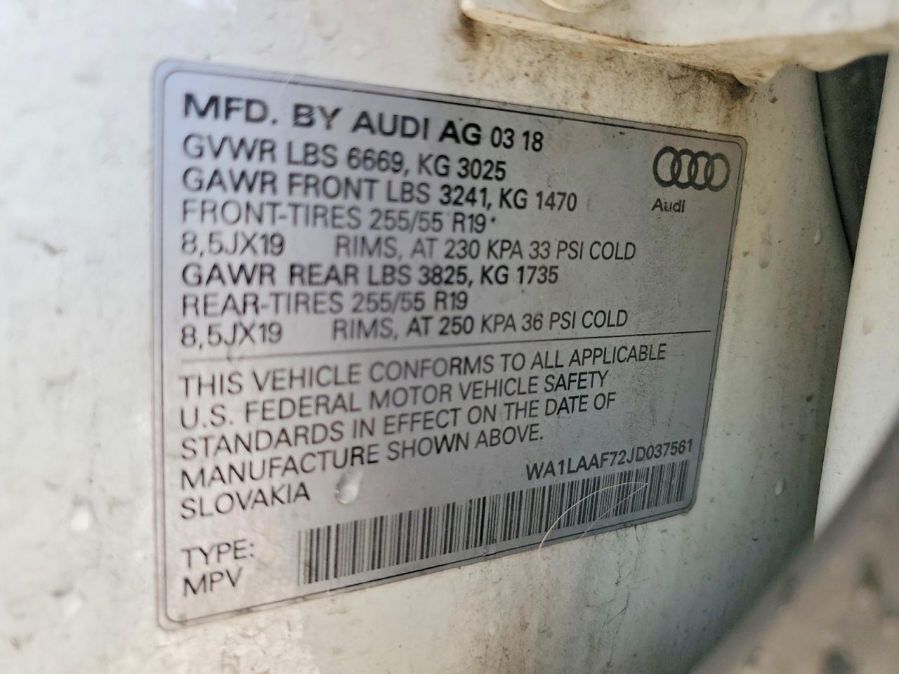 2018 AUDI Q7 PREMIUM PLUS photo 13
